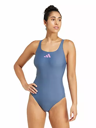ADIDAS | Damen Badeanzug 3 Bars | dunkelblau
